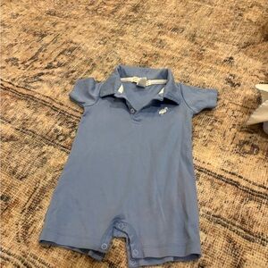 The Beaufort Bonnet Company Light Blue Baby Romper